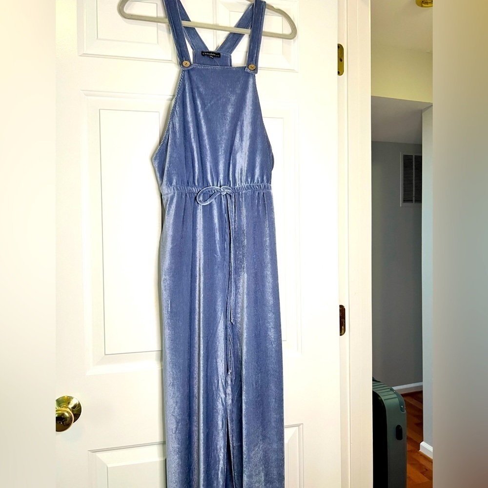 NWT Chocolate Overall Romper Med